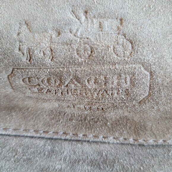 Coach Zoe Brown Suede Shoulder Bag - Picture 2 of 12